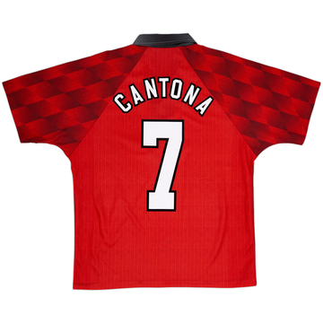 1996-98 Manchester United Home Shirt Cantona #7 - 8/10 - (L)