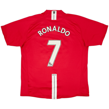 2007-09 Manchester United Home Shirt Ronaldo #7 - 6/10 - (L)