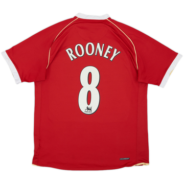 2006-07 Manchester United Home Shirt Rooney #8 - 6/10 - (M)
