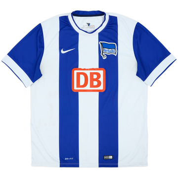 2014-15 Hertha Berlin Home Shirt - 4/10 - (XL)
