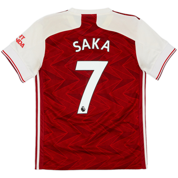 2020-21 Arsenal Home Shirt Saka #7 - 4/10 - (M)