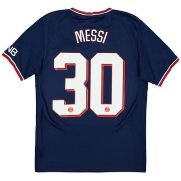 2021-22 Paris Saint-Germain Home Shirt Messi #30 - 8/10 - (S)