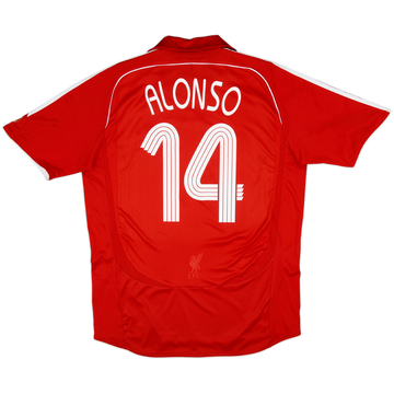 2006-08 Liverpool Home Shirt Alonso #14 - 6/10 - (L)