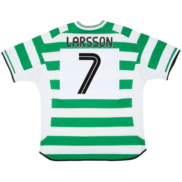 2001-03 Celtic Home Shirt Larsson #7 - 6/10 - (XXL)