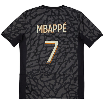 2023-24 Paris Saint-Germain Third Shirt Mbappe #7 - 7/10 - (XL.Boys)