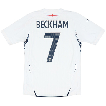 2007-09 England Home Shirt Beckham #7 - 5/10 - (S)