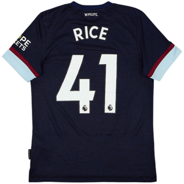 2021-22 West Ham Third Shirt Rice #41 - 7/10 - (S)