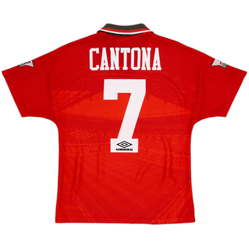 1994-96 Manchester United Home Shirt Cantona #7 - 8/10 - (Y)