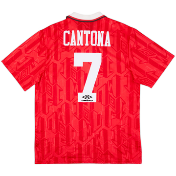 1992-94 Manchester United Home Shirt Cantona #7 - 8/10 - (L)