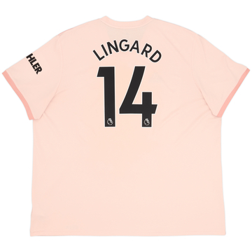 Camiseta de visitante del Manchester United 2018-19 Lingard #14 - 6/10 - (3XL)
