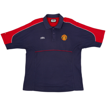 1998-99 Manchester United Umbro Polo Shirt - 8/10 - (L)