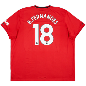 2019-20 Manchester United Home Shirt B.Fernandes #18 - 8/10 - (3XL)