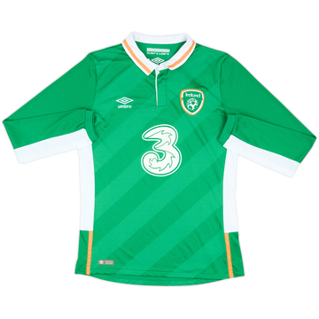 2016-17 Ireland Home L/S Shirt - 7/10 - (M)