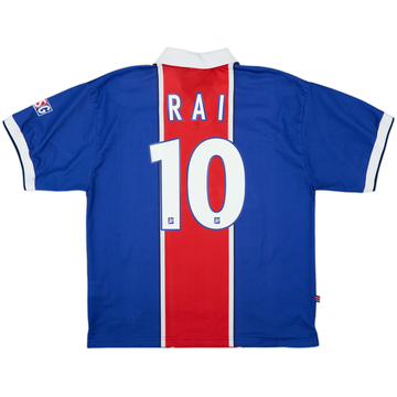 Camiseta de local del Paris Saint-Germain 1997-98 Rai #10 - 8/10 - (XL)