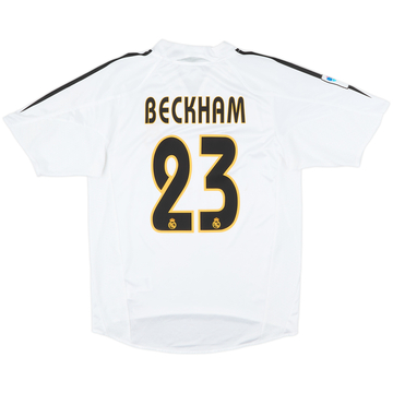 2004-05 Real Madrid Home Shirt Beckham #23 - 7/10 - (S)