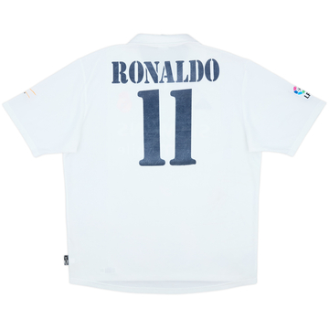 2002-03 Real Madrid Centenary Home Shirt Ronaldo #11 - 6/10 - (XL)