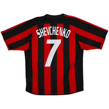 2003-04 AC Milan Home Shirt Shevchenko #7 - 10/10 - (M)