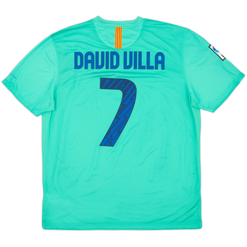 2010-11 Barcelona Away Shirt David Villa #7 - 9/10 - (XL)