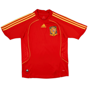 2007-09 Spain Home Shirt - 9/10 - (L.Boys)