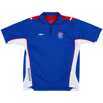 2006-07 Rangers Umbro 1/4 Zip Training Shirt - 8/10 - (XL.Boys)