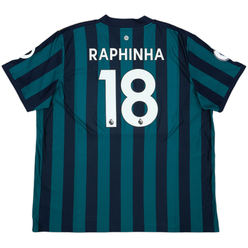 Camiseta de visitante del Leeds United 2020-21 Raphinha #18 - 9/10 - (3XL)