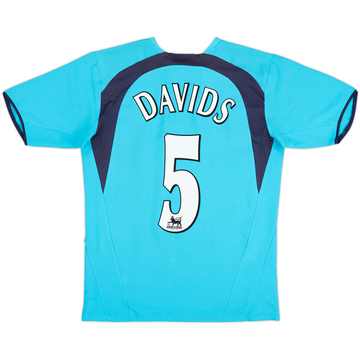 2006-07 Tottenham Away Shirt Davids #5 - 6/10 - (M)