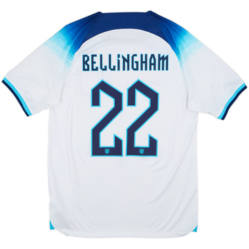 2022-23 England Home Shirt Bellingham #22 - 9/10 - (M)