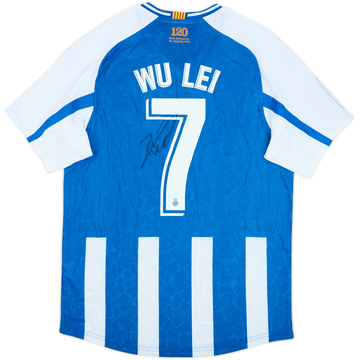 2020-21 Espanyol Signed Home Shirt Wu Lei #7 (M)