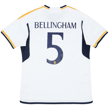 2023-24 Real Madrid Home Shirt Bellingham #5 - 9/10 - (XL)