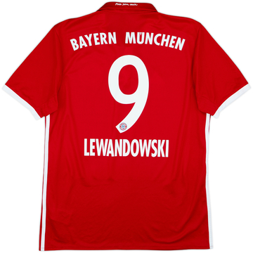 2016-17 Bayern Munich Home Shirt Lewandowski #9 - 6/10 - (M)