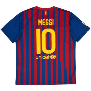 2011-12 Barcelona Home Shirt Messi #10 - 6/10 - (XL)