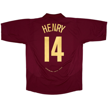 2005-06 Arsenal Home Shirt Henry #14 - 9/10 - (XL)
