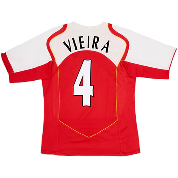 2004-05 Arsenal Home Shirt Vieira #4 - 8/10 - (S)