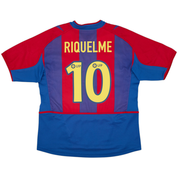 2002-03 Barcelona Home Shirt Riquelme #10 - 8/10 - (L)