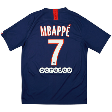 2019-20 Paris Saint-Germain Home Shirt Mbappe #7 - 10/10 - (M)