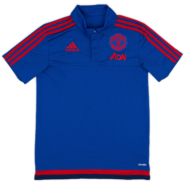 2015-16 Manchester United adidas Polo Shirt - 9/10 - (S)