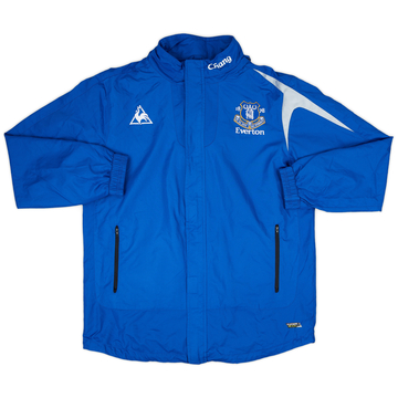 2011-12 Everton Le Coq Sportif Hooded Rain Jacket - 9/10 - (L)