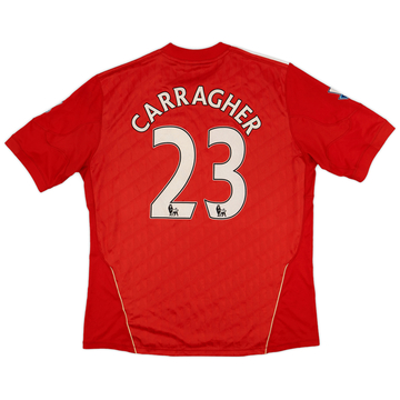2010-12 Liverpool Home Shirt Carragher #23 - 4/10 - (XXL)