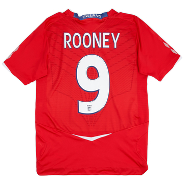 2008-10 England Away Shirt Rooney #9 - 6/10 - (S)