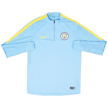 2016-17 Manchester City Nike 1/4 Zip Training Top - 9/10 - (M)