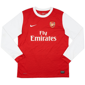 2010-11 Arsenal Home L/S Shirt - 6/10 - (XL.Boys)