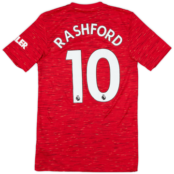 2020-21 Manchester United Home Shirt Rashford #10 - 8/10 - (XS)
