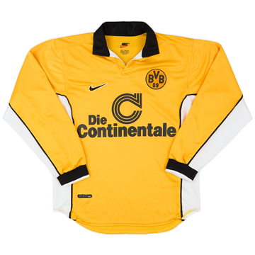 1998-00 Borussia Dortmund Player Issue Home L/S Shirt - 7/10 - (S)