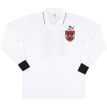 1992 Austria Match Issue Home L/S Shirt #14
