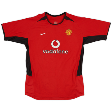 2002-04 Manchester United Home Shirt - 9/10 - (XL.Boys)