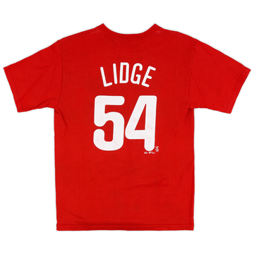 2008 Philadelphia Phillies Lidge #54 Majestic Tee - 6/10 - (L.Boys)