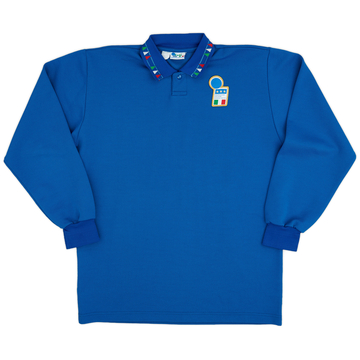 1992-93 Italy Home L/S Shirt - 8/10 - (XL)
