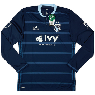 2016 Sporting Kansas City Authentic Away L/S Shirt (L)
