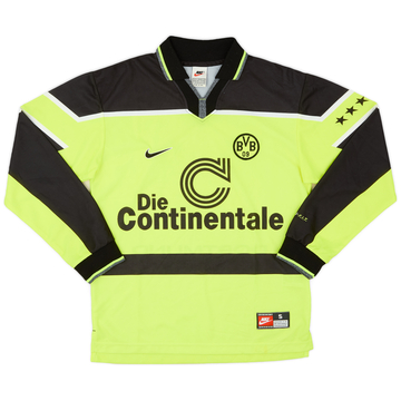 1997-98 Borussia Dortmund Home L/S Shirt - 9/10 - (S)