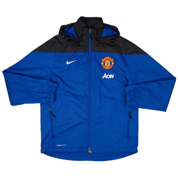 2013-14 Manchester United Nike Hooded Rain Jacket - 9/10 - (M)